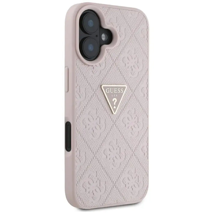 Калъф Guess Hot Stamp 4G Pattern Triangle Metal Logo iPhone