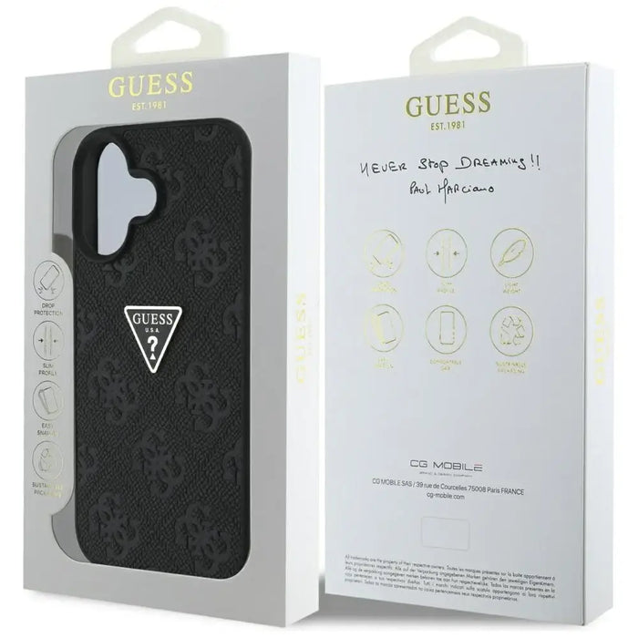 Калъф Guess Hot Stamp 4G Pattern Triangle Metal Logo