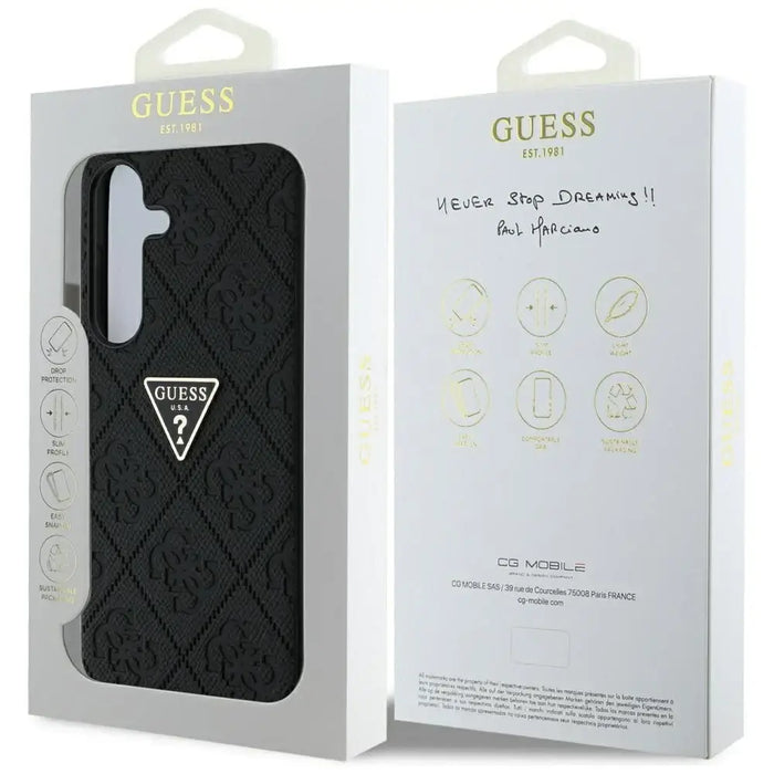 Калъф Guess Hot Stamp 4G Pattern Triangle Metal Logo