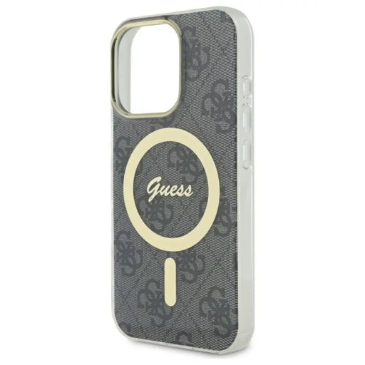 Калъф Guess IML 4G MagSafe за iPhone 16 Pro - черен
