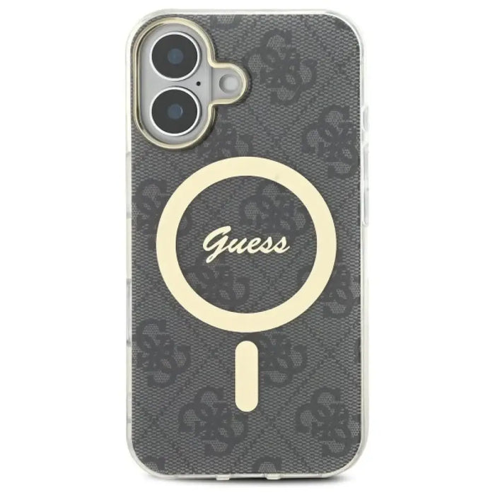 Калъф Guess IML 4G MagSafe за iPhone 16 Plus - черен