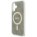 Калъф Guess IML 4G MagSafe за iPhone 16 Plus - кафяв