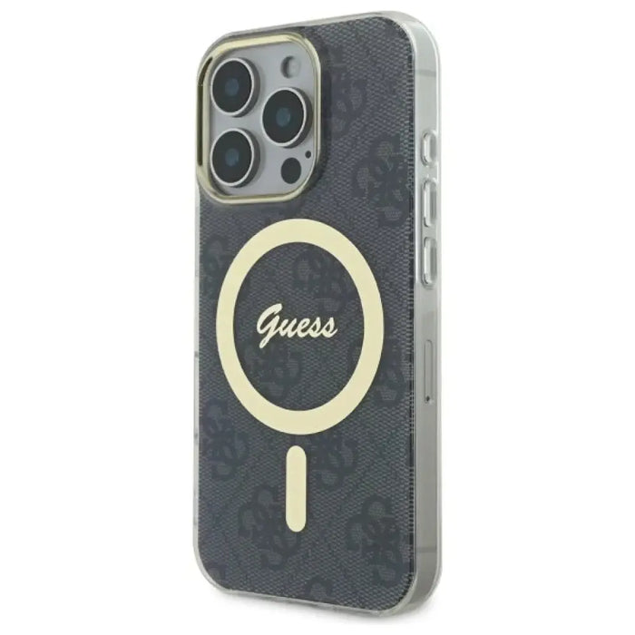 Калъф Guess IML 4G MagSafe за iPhone 16 Pro - черен