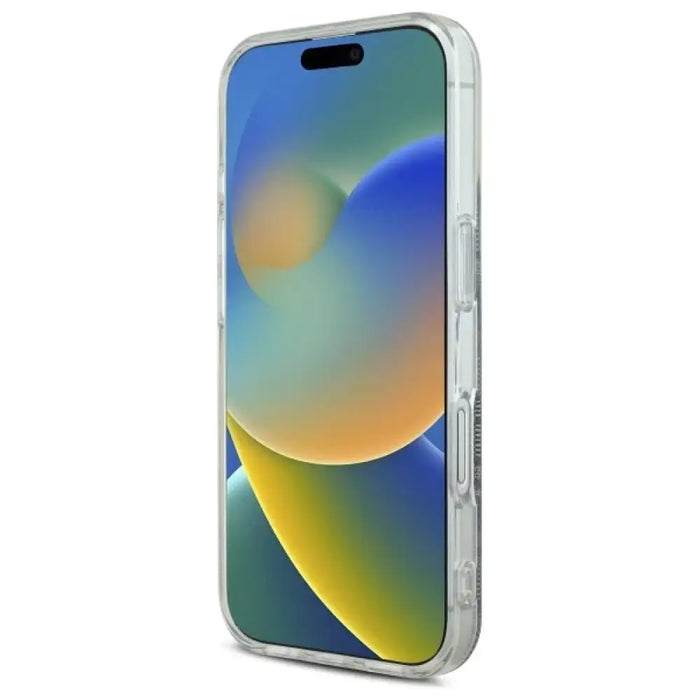 Калъф Guess IML 4G MagSafe за iPhone 16 - син