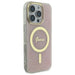 Калъф Guess IML 4G MagSafena iPhone 16 Pro - розов