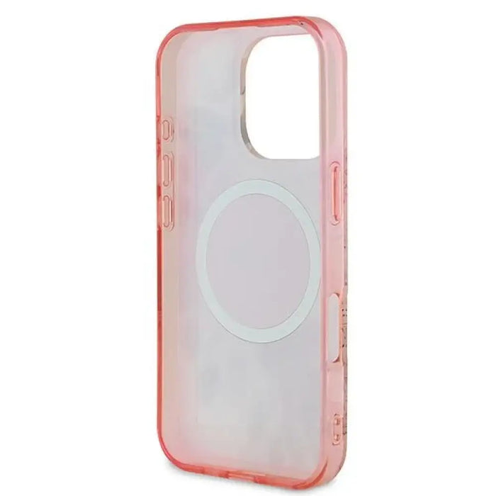 Калъф Guess IML Flower & Tonal Circle MagSafe iPhone 16 Pro