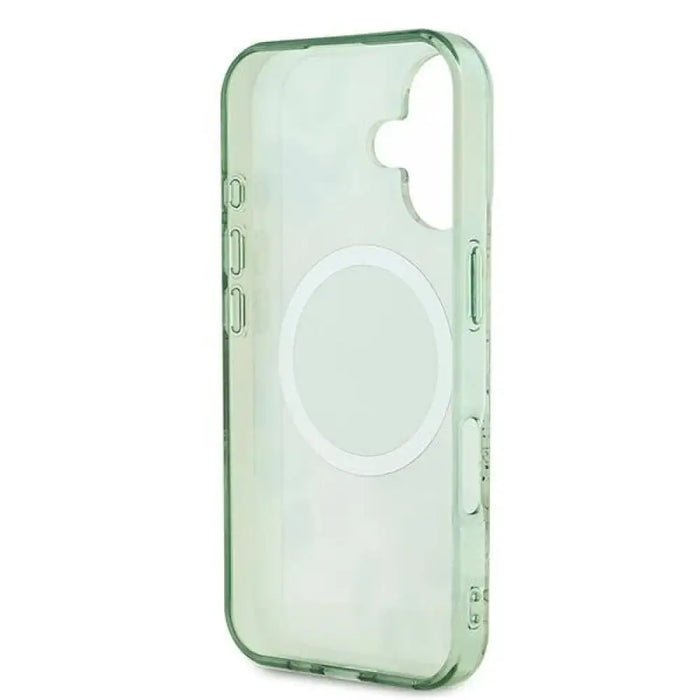Калъф Guess IML Flower & Tonal Circle MagSafe за iPhone 16