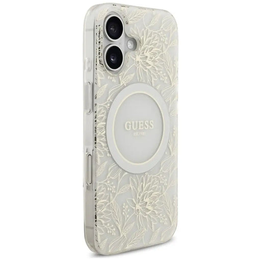 Калъф Guess IML Flowers Electro Pearl Strap MagSafe