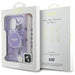 Калъф Guess IML Flowers With Pearl Strap MagSafe за iPhone