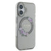 Калъф Guess IML Flowers Wreath MagSafe за iPhone 16 - черен