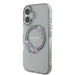 Калъф Guess IML Flowers Wreath MagSafe за iPhone 16 - черен