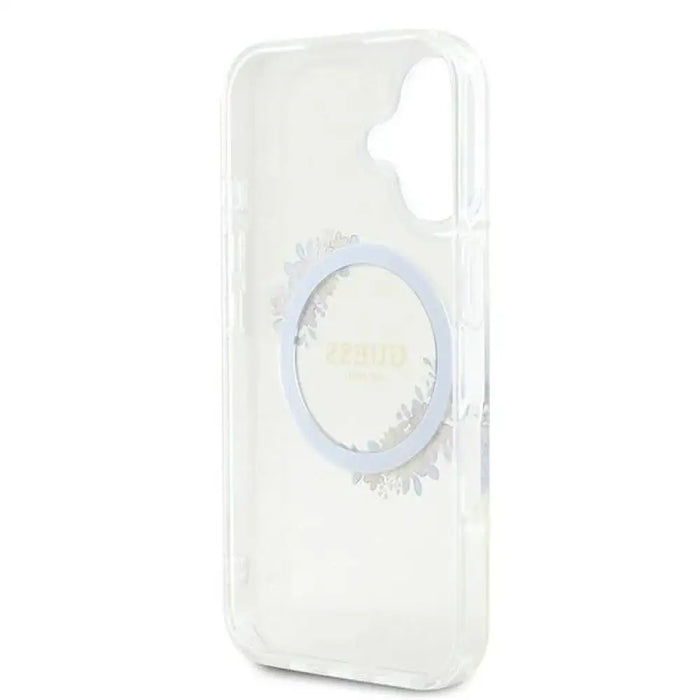 Калъф Guess IML Flowers Wreath MagSafe за iPhone 16 Plus