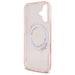 Калъф Guess IML Flowers Wreath MagSafe за iPhone 16 - розов