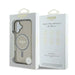 Калъф Guess IML Glitter Circle MagSafe за iPhone 16 - черен