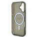 Калъф Guess IML Glitter Circle MagSafe за iPhone 16 - черен