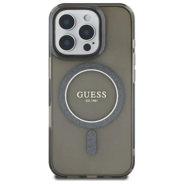 Калъф Guess IML Glitter Circle MagSafe за iPhone 16 Pro