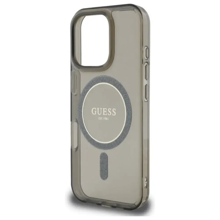 Калъф Guess IML Glitter Circle MagSafe за iPhone 16 Pro
