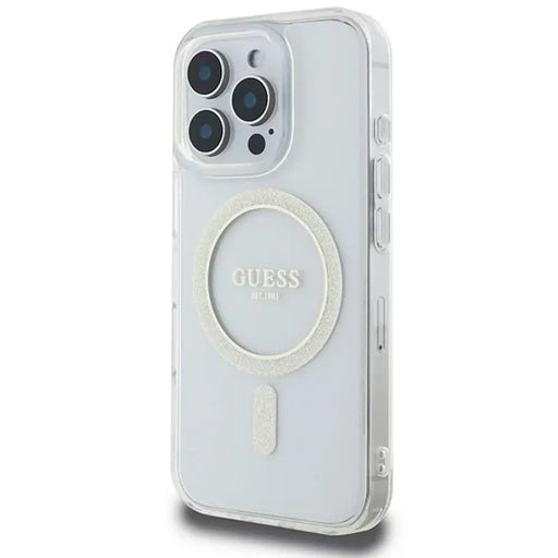 Калъф Guess Iml Glitter Circle Magsafe за iPhone 16 Pro Max