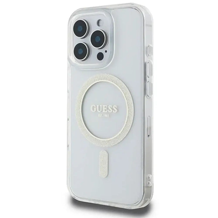 Калъф Guess Iml Glitter Circle Magsafe за iPhone 16 Pro Max