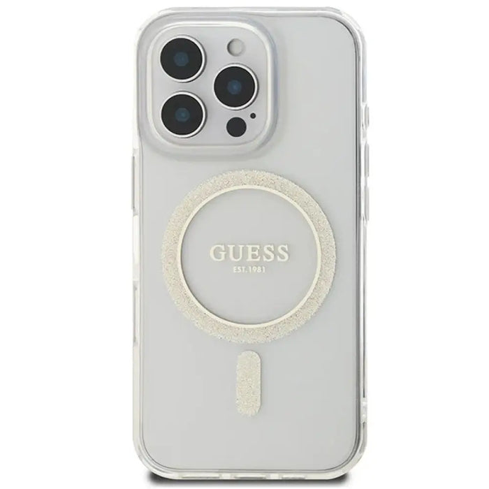 Калъф Guess Iml Glitter Circle Magsafe за iPhone 16 Pro Max