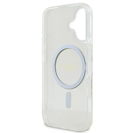 Калъф Guess IML Glitter Circle MagSafe за iPhone 16