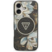 Калъф Guess IML Glitter Flowers Triangle MagSafe за iPhone