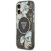 Калъф Guess IML Glitter Flowers Triangle MagSafe за iPhone