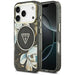 Калъф Guess IML Glitter Flowers Triangle MagSafe за iPhone