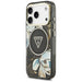 Калъф Guess IML Glitter Flowers Triangle MagSafe за iPhone