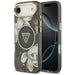 Калъф Guess IML Glitter Flowers Triangle MagSafe за iPhone