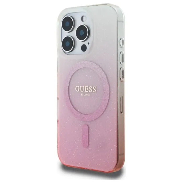 Калъф Guess IML Glitter Gradient MagSafe за iPhone 16 Pro