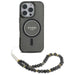 Калъф Guess IML Glitter With Pearl Strap MagSafe за iPhone