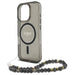 Калъф Guess IML Glitter With Pearl Strap MagSafe за iPhone