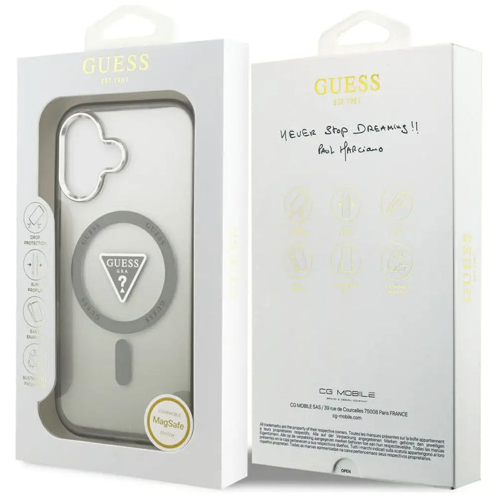 Калъф Guess IML Gradient Triangle Logo MagSafe за iPhone 17