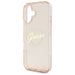 Калъф Guess IML Heart iPhone 16 - розов