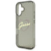 Калъф Guess IML Heart за iPhone 16 - черен
