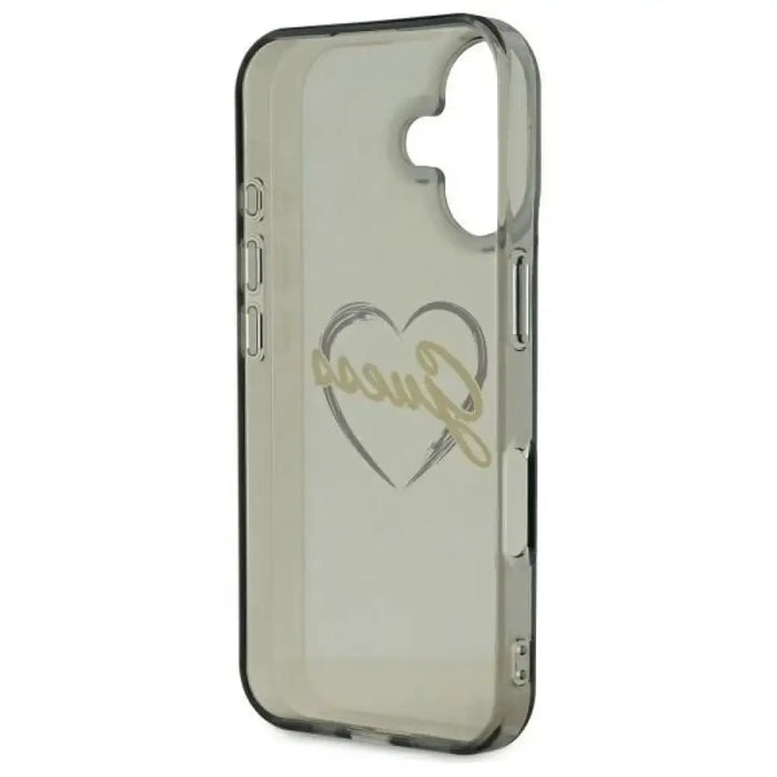 Калъф Guess IML Heart за iPhone 16 Plus - черен