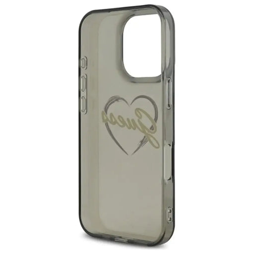 Калъф Guess IML Heart за iPhone 16 Pro Max - черен