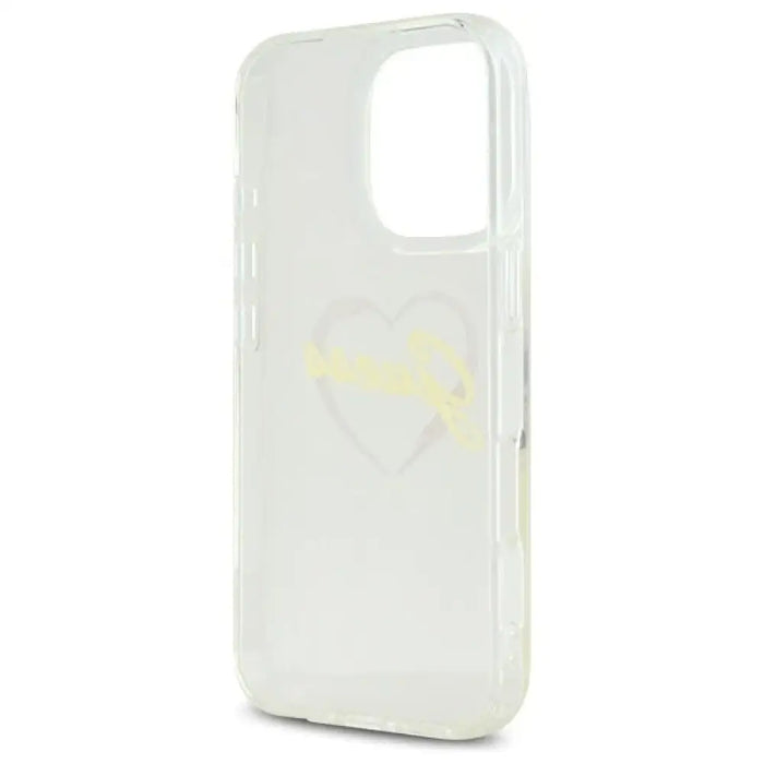 Калъф Guess IML Heart за iPhone 16 Pro Max - прозрачен