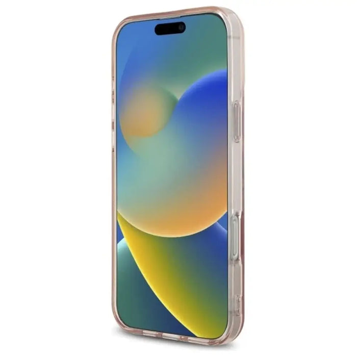Калъф Guess IML Heart за iPhone 16 Pro - розов