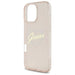 Калъф Guess IML Heart за iPhone 16 Pro - розов