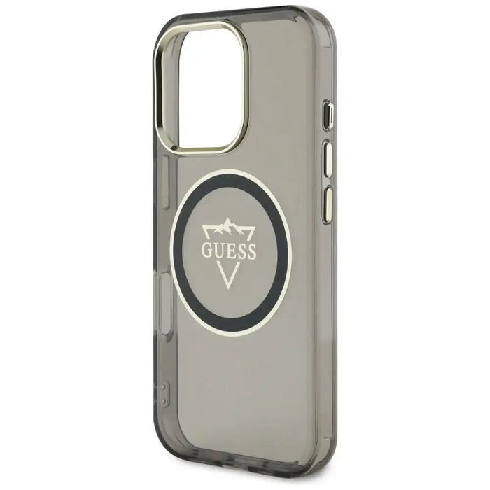 Калъф Guess IML Metal Mountain Logo MagSafe за iPhone 16