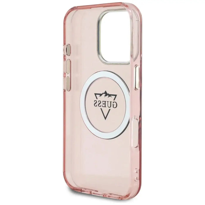 Калъф Guess IML Metal Mountain Logo MagSafe за iPhone 16