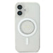 Калъф Guess IML Rhinestones MagSafe за iPhone 16 - бял