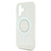 Калъф Guess IML Rhinestones MagSafe за iPhone 16 - бял