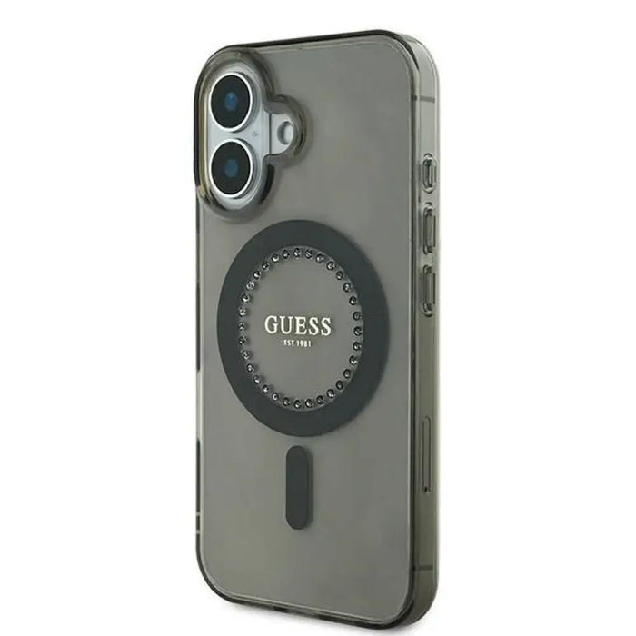 Калъф Guess IML Rhinestones MagSafe за iPhone 16 Plus