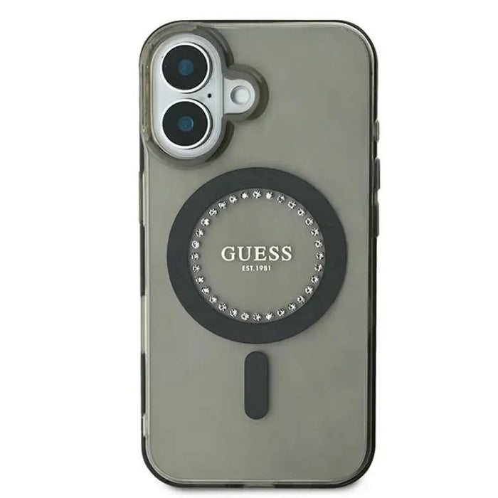 Калъф Guess IML Rhinestones MagSafe за iPhone 16 Plus