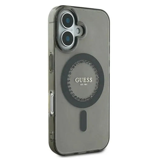 Калъф Guess IML Rhinestones MagSafe за iPhone 16 Plus