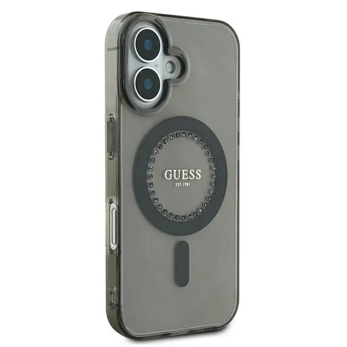 Калъф Guess IML Rhinestones MagSafe за iPhone 16 Plus