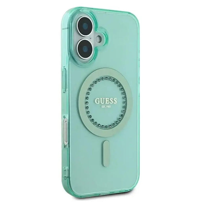Калъф Guess IML Rhinestones MagSafe за iPhone 16 Plus